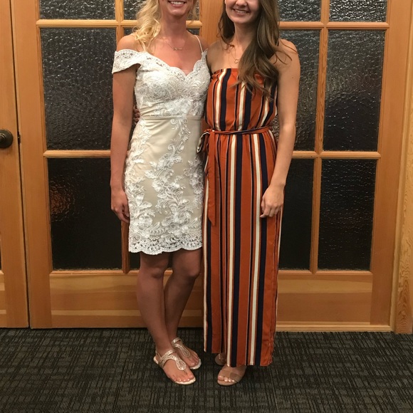 Dry Goods 70s Striped Strapless Jumpsuit - Small - Picture 3 of 3